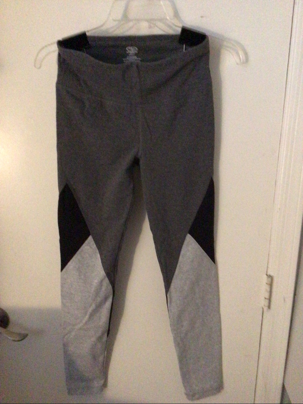 Athletic Works Driworks Colorblock Performance Leggings - Grey/Black Size S 4-6